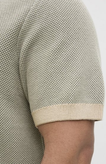 Jack & Jones Ceaston Knit Short Sleeve Sweater Vetiver - Суичъри & cуичъри с качулка - мъжки суичъри големи размери