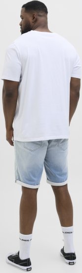 Jack & Jones Rick Icon I.K. Shorts Blue Denim - Шорти - мъжки къси панталони големи размери