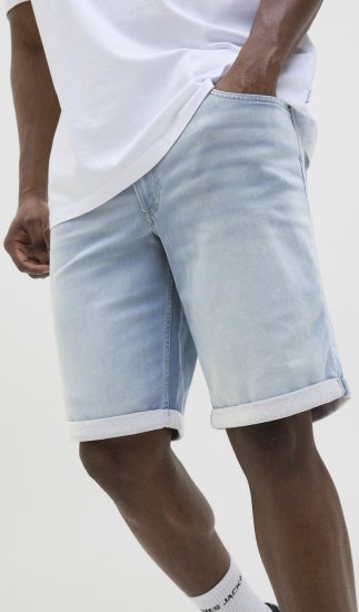 Jack & Jones Rick Icon I.K. Shorts Blue Denim - Шорти - мъжки къси панталони големи размери
