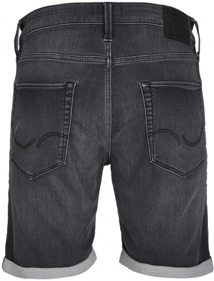 Jack & Jones Rick Con I.K. SHORTS Black Denim - Шорти - мъжки къси панталони големи размери