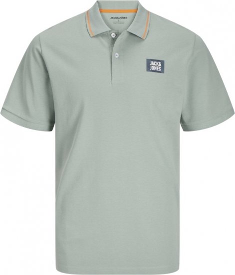 Jack & Jones Hudson Short Sleeve Polo Iceberg Green - Поло тениски - мъжки тениски с яка големи размери