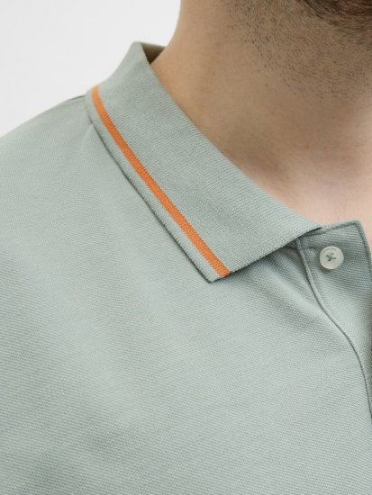 Jack & Jones Hudson Short Sleeve Polo Iceberg Green - Поло тениски - мъжки тениски с яка големи размери