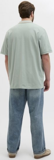 Jack & Jones Hudson Short Sleeve Polo Iceberg Green - Поло тениски - мъжки тениски с яка големи размери