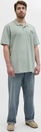 Jack & Jones Hudson Short Sleeve Polo Iceberg Green - Поло тениски - мъжки тениски с яка големи размери
