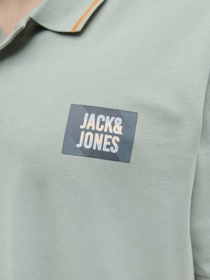 Jack & Jones Hudson Short Sleeve Polo Iceberg Green - Поло тениски - мъжки тениски с яка големи размери