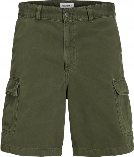 Jack & Jones Karl Avery Cargo Shorts Green - Шорти - мъжки къси панталони големи размери