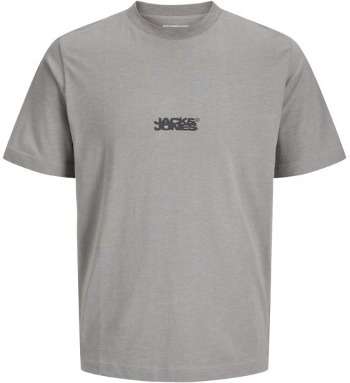 Jack & Jones Sago Branded Crew Neck T-Shirt Grey - Тениски - мъжки тениски големи размери