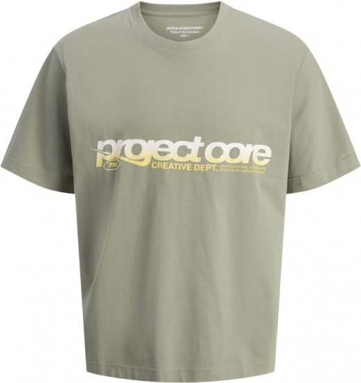 Jack & Jones Project Core Loose Fit Summer T-Shirt Light Grey - Тениски - мъжки тениски големи размери
