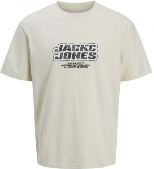 Jack & Jones Lido Core Front Print T-Shirt Yellow - Тениски - мъжки тениски големи размери