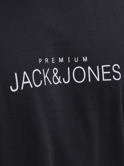 Jack & Jones Lavance Crew Neck T-Shirt Black Beauty - Тениски - мъжки тениски големи размери