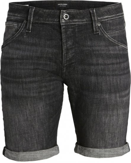 Jack & Jones RICK FOX SHORTS GE 245 Shorts Black Denim - Шорти - мъжки къси панталони големи размери
