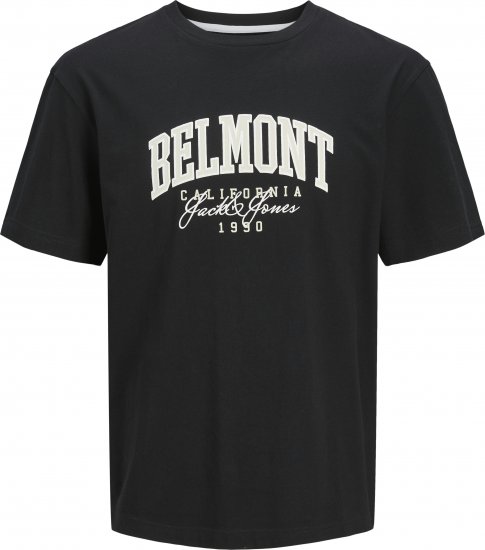 Jack & Jones Detroit Crew Neck T-Shirt Black - Тениски - мъжки тениски големи размери
