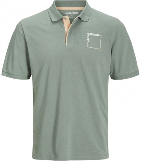 Jack & Jones Verner Short Sleeve Polo Iceberg Green - Поло тениски - мъжки тениски с яка големи размери