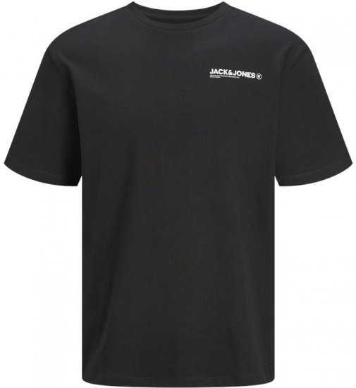 Jack & Jones Hawaii Crew Neck T-Shirt Black - Тениски - мъжки тениски големи размери