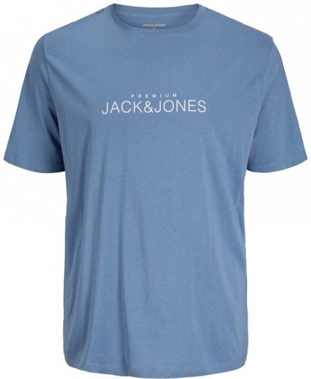 Jack & Jones Lavance Crew Neck T-Shirt Light Blue - Тениски - мъжки тениски големи размери