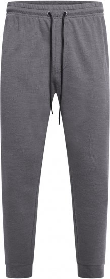 Kam Jeans 240 Textured Interlock Jog Pants Charcoal - Спортни панталони & Kъси панталони - мъжки спортни панталони големи размери