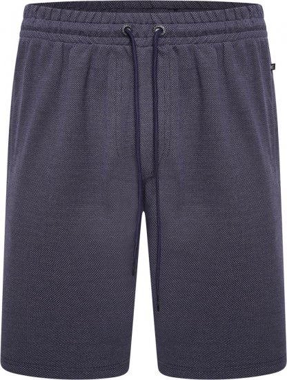 Kam Jeans 3317 Textured Interlock Shorts Indigo - Спортни панталони & Kъси панталони - мъжки спортни панталони големи размери