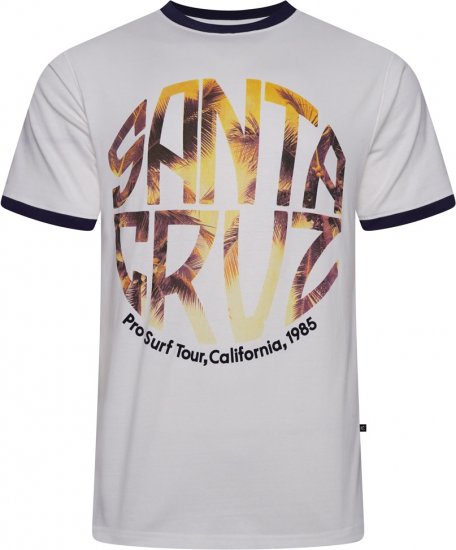 Kam Jeans 5767 Santa Cruz T-Shirt Snow White - Тениски - мъжки тениски големи размери