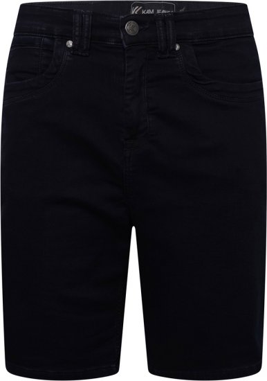 Kam Jeans Pepe Knitted Denim Shorts Blue-Black - Шорти - мъжки къси панталони големи размери