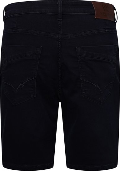 Kam Jeans Pepe Knitted Denim Shorts Blue-Black - Шорти - мъжки къси панталони големи размери