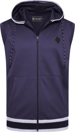 Kam Jeans TS005 Retro Tracky Set (Shorts/Sleeveless Hoodie) Navy - Анцузи - "мъжки анцузи големи размери "