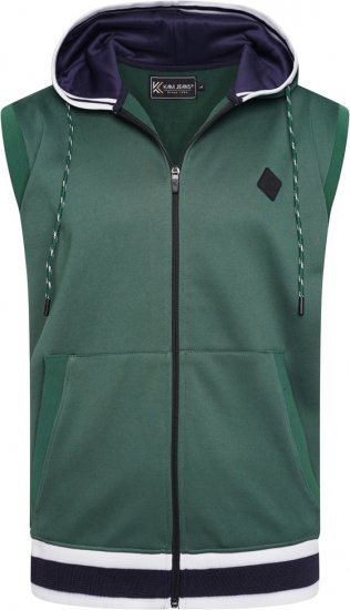 Kam Jeans TS005 Retro Tracky Set (Shorts/Sleeveless Hoodie) Racing Green - Анцузи - "мъжки анцузи големи размери "
