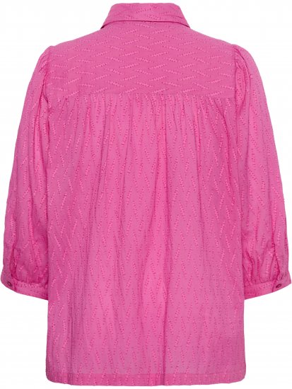 Kaffe Curve Gabby Риза със скъсени ръкави Розов - Блузи тип риза - 