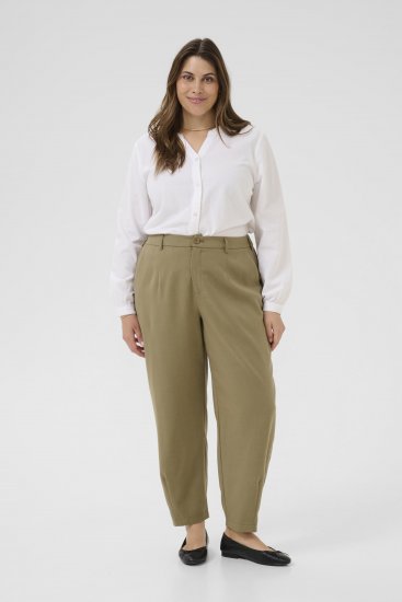 Kaffe Curve Nana Риза с дълъг ръкав Бял - Блузи и туники - 