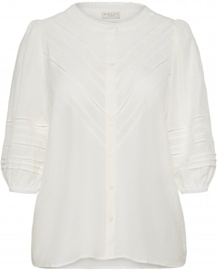 Kaffe Curve Liwa Shirt Chalk - Блузи тип риза - 