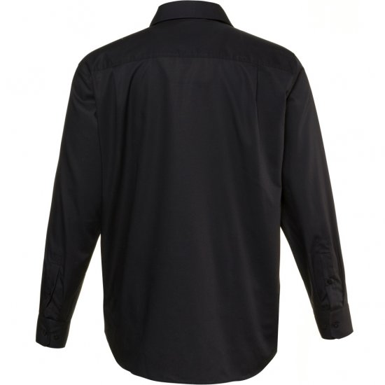 JP1880 Shirt Business Modern Fit Long Sleeve Non-Iron Black TALL - МЪЖКО ОБЛЕКЛО MT-6XLT - дрехи за високи мъже