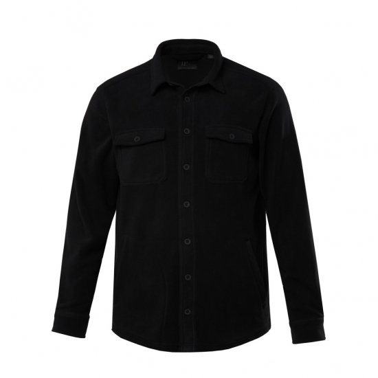 JP1880 Overshirt Fleece Long Sleeve Black TALL - ВИСОКИ-размери - дрехи за високи мъже