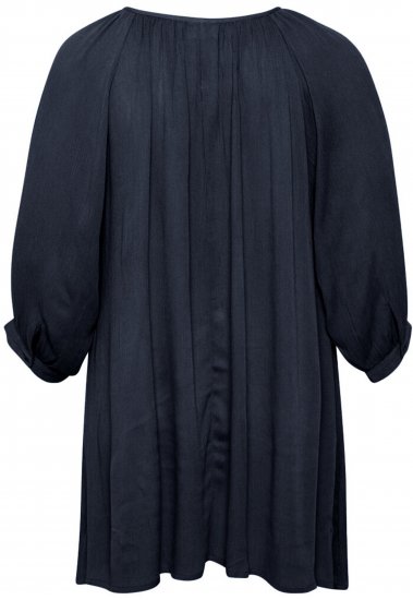 Kaffe Curve Ami 3/4 ръкав Туника Среднощно морско синьо - Тениски - 