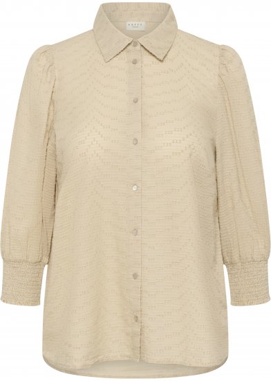 Kaffe Curve Penelopia Shirt Feather Grey - Блузи тип риза - 