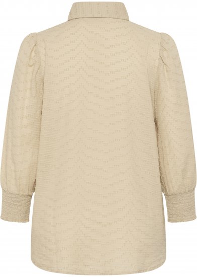 Kaffe Curve Penelopia Shirt Feather Grey - Блузи тип риза - 