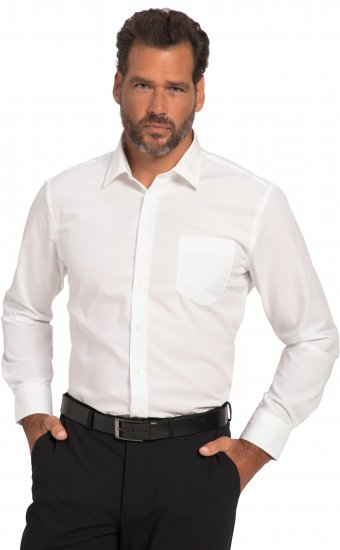JP1880 Shirt Business Modern Fit White TALL - МЪЖКО ОБЛЕКЛО MT-6XLT - дрехи за високи мъже