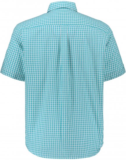 JP1880 Shirt Traditional Short Sleeve Turquoise - Ризи - мъжки ризи големи размери