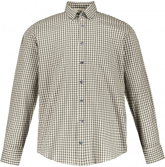 JP1880 Shirt Checked Traditional Long Sleeve Olive Green - Празнично облекло - Празнично облекло – За да празнувате стилно и удобно
