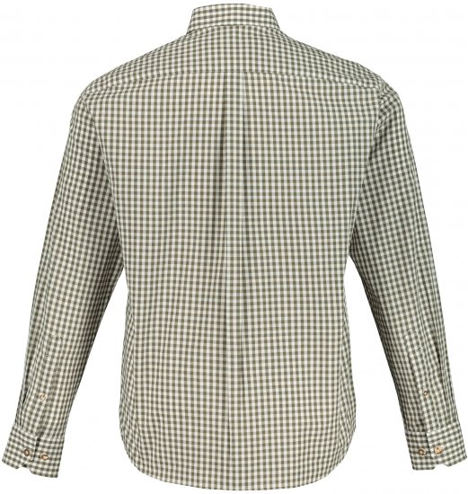 JP1880 Shirt Checked Traditional Long Sleeve Olive Green - Празнично облекло - Празнично облекло – За да празнувате стилно и удобно