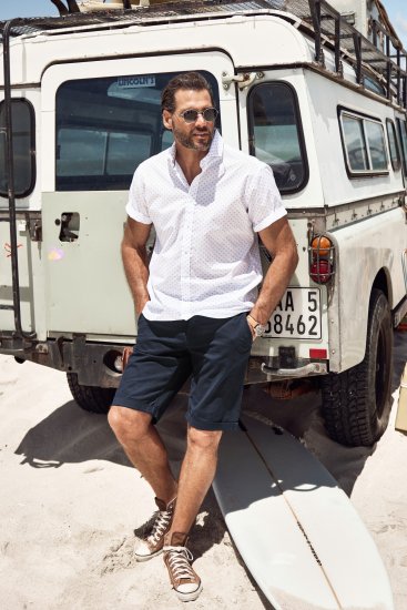 JP1880 Business Modern Fit Short Sleeve Shirt TALL Off-White - TALL Ризи - 