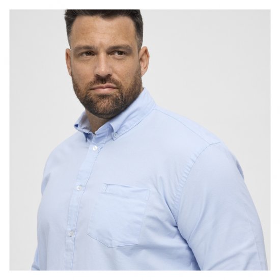 North Latitude Oxford Shirt Light Blue - Ризи - мъжки ризи големи размери