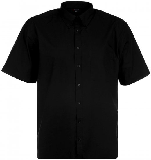 Espionage SH149 Plain Short Sleeve Shirt Black - Ризи с къс ръкав - мъжки ризи с къс ръкав големи размери