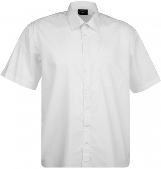 Espionage SH149 Short Sleeve Shirt White - Ризи с къс ръкав - мъжки ризи с къс ръкав големи размери