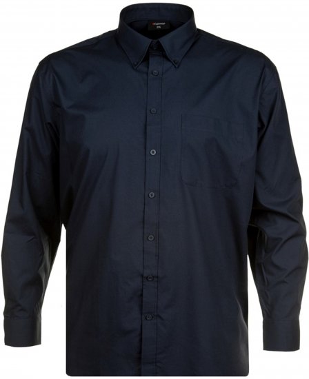 Espionage SH150 Plain Long Sleeve Shirt Navy - Ризи - мъжки ризи големи размери
