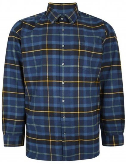 Espionage SH359 Window Payne Checked Shirt Navy/Gold - Ризи с дълги ръкави - 