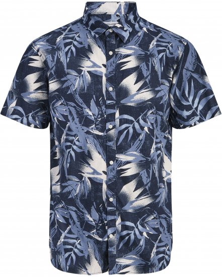 Jack & Jones Honolulu Short Sleeve Resort Shirt - Ризи с къс ръкав - мъжки ризи с къс ръкав големи размери
