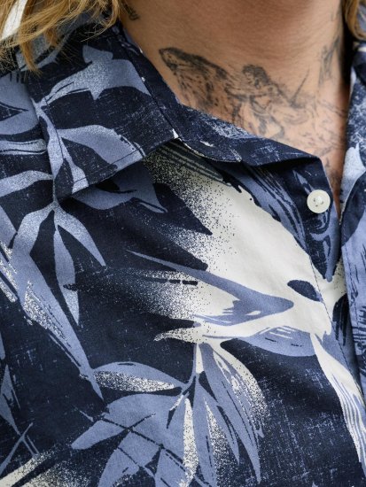 Jack & Jones Honolulu Short Sleeve Resort Shirt - Ризи с къс ръкав - мъжки ризи с къс ръкав големи размери