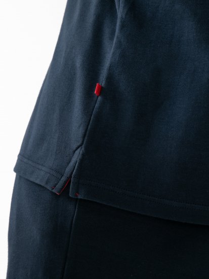 D555 Connor Stretch Cuban Collar Resort Short Sleeve Shirt Navy - Ризи - мъжки ризи големи размери