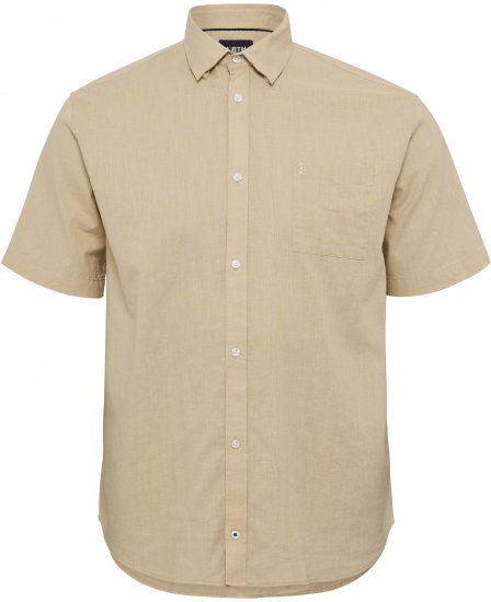 North Latitude 51106 Short Sleeve Shirt Sand - Ризи с къс ръкав - мъжки ризи с къс ръкав големи размери
