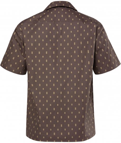 JP1880 Boxy Cuba Short Sleeve Shirt Brown - Ризи - мъжки ризи големи размери