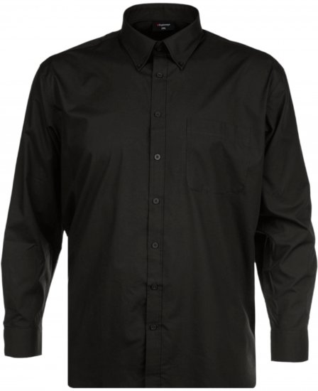 Espionage SH150 Plain Long Sleeve Shirt Black - Ризи - мъжки ризи големи размери